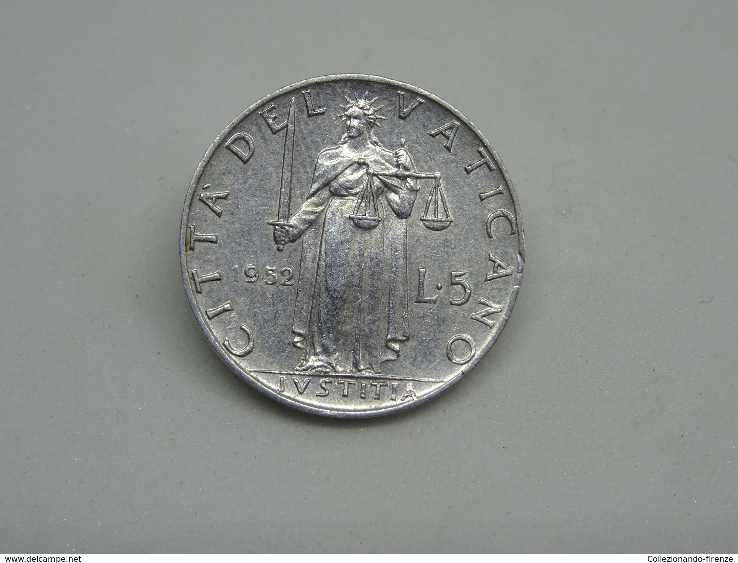 Moneta Città Del Vaticano 5 Lire 1952 Pivs XII - Vaticano