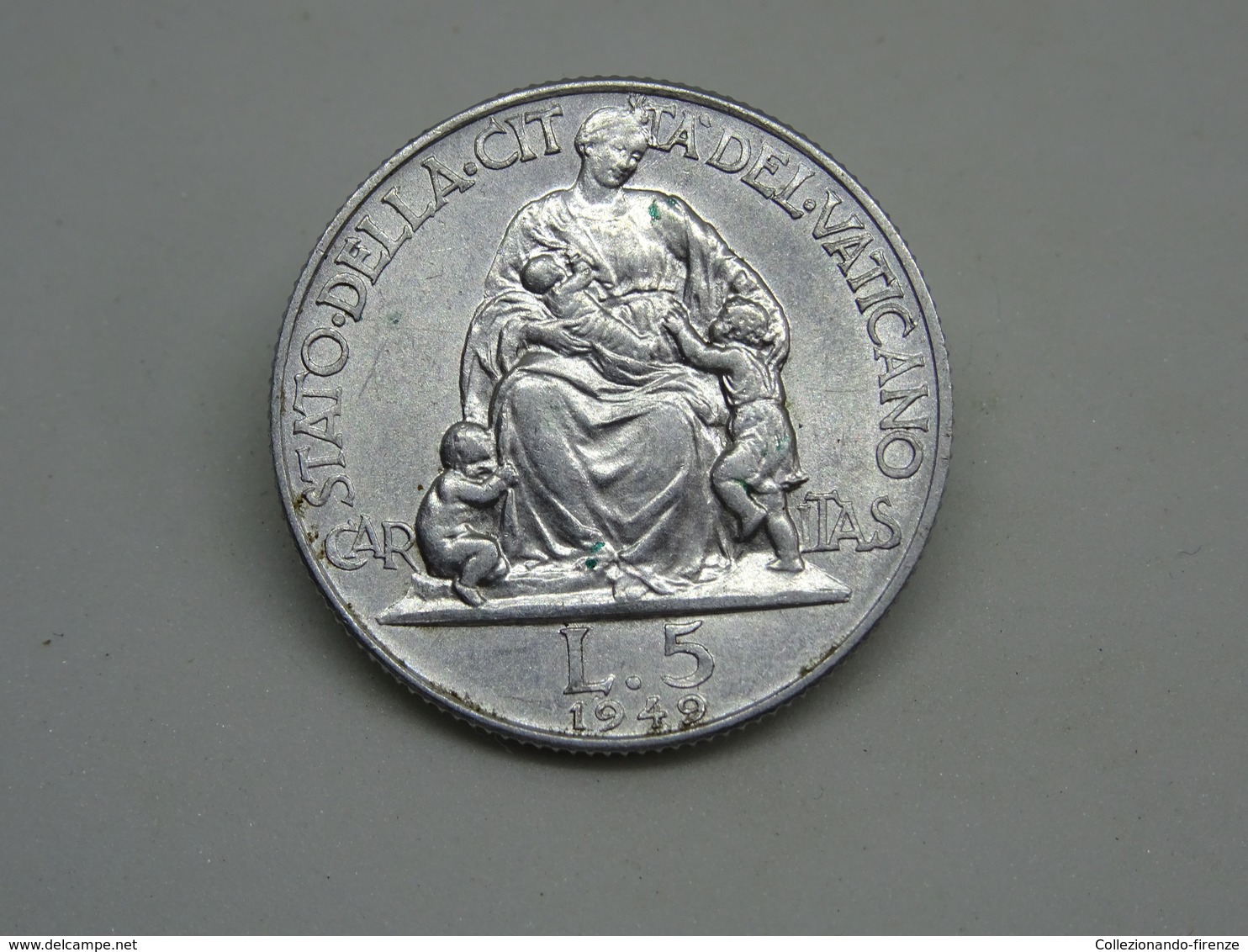 Moneta Città Del Vaticano 5 Lire 1949 - Vaticano