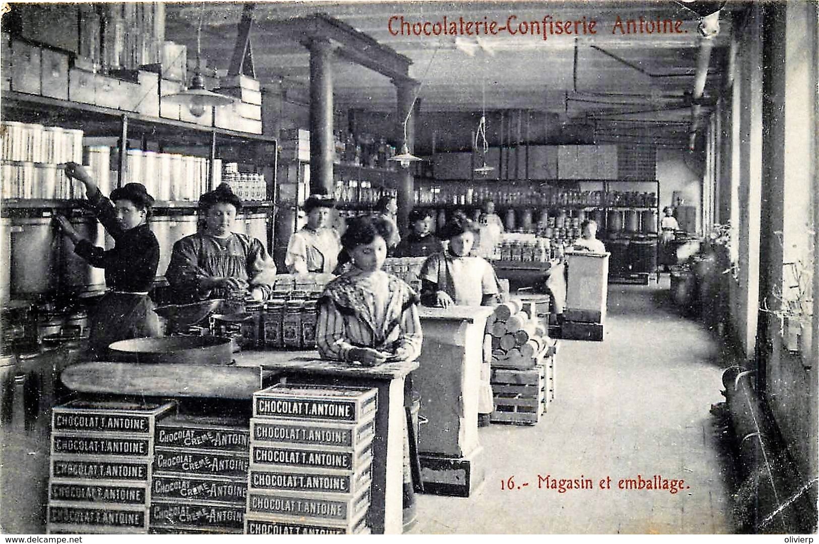 Bruxelles-Ixelles - Série Complète De La Chocolaterie-Confiserie ANTOINE - Ixelles - Elsene