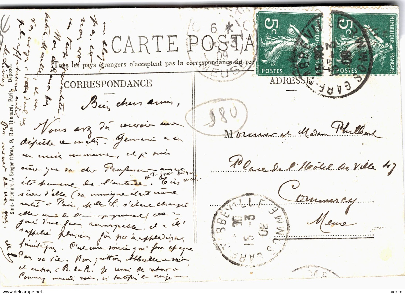 Carte Postale  ANCIENNE De  ABBEVILLE - Collége Courbet - Abbeville