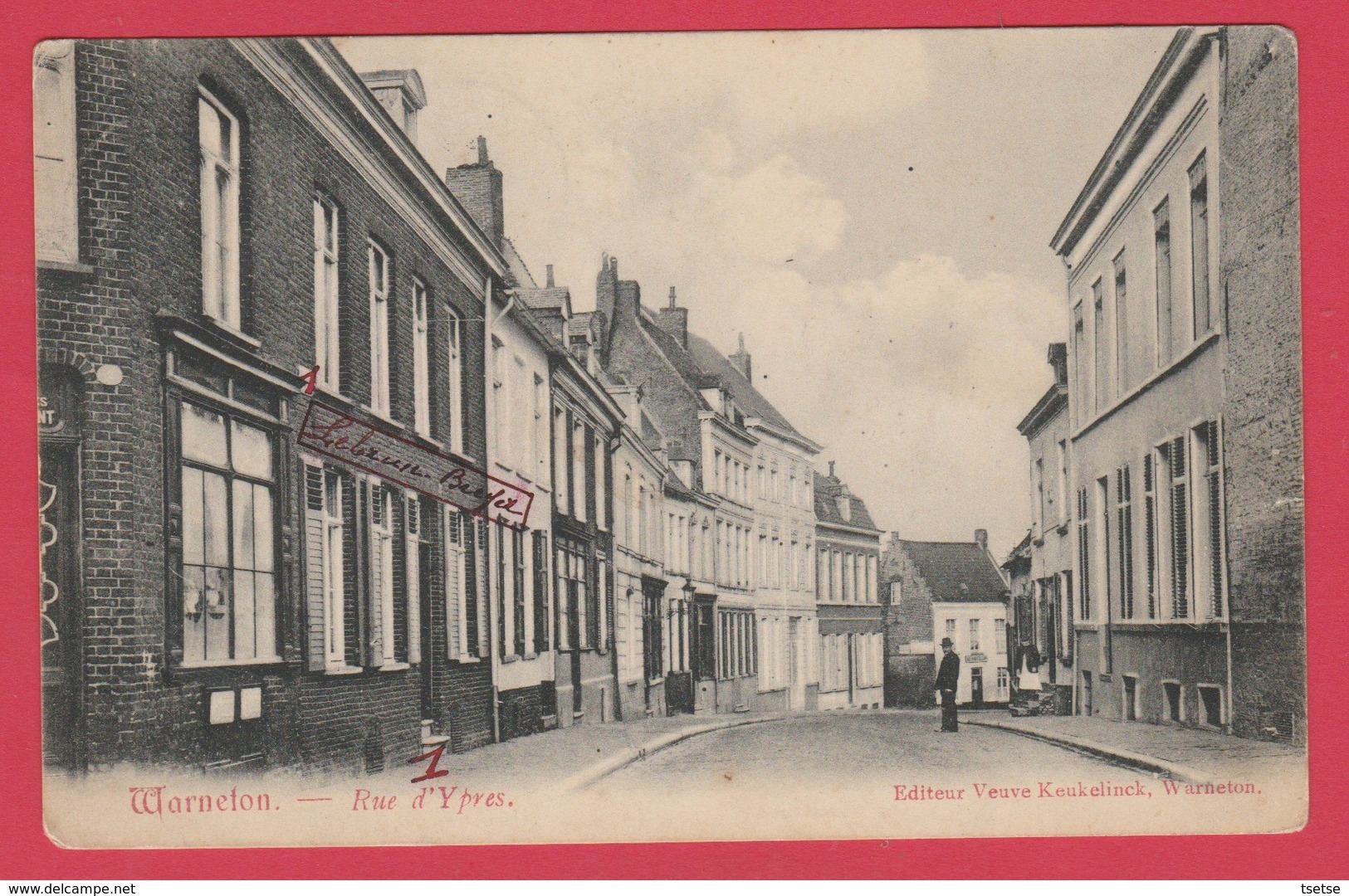 Warneton - Rue D'Ypres ( 1 ) - 1910  ( Voir Verso ) - Comines-Warneton - Komen-Waasten