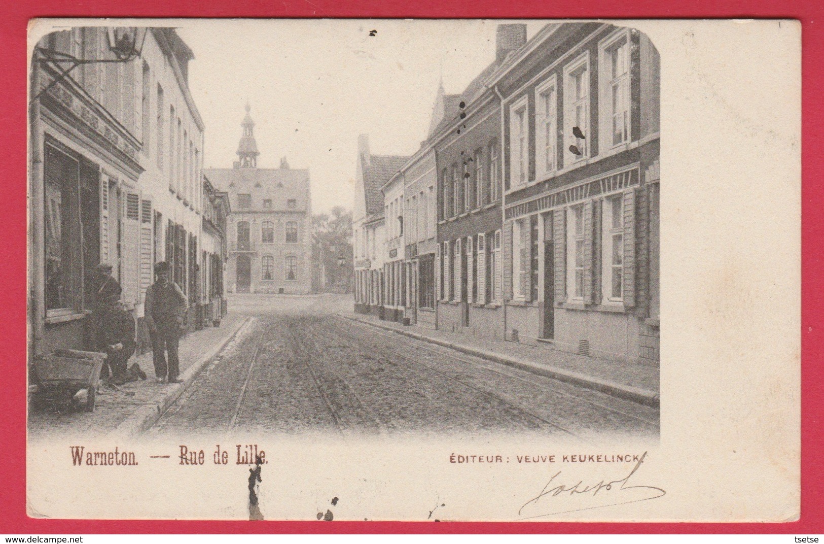 Warneton - Rue De Lille - 1904  ( Voir Verso ) - Komen-Waasten