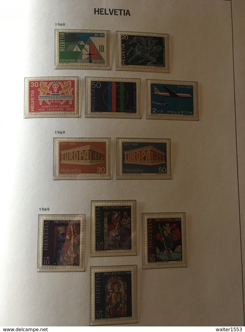 SVIZZERA SWITZERLAND SUISSE SCHWEIZ 1965 1966 1967 1968 1969** MNH