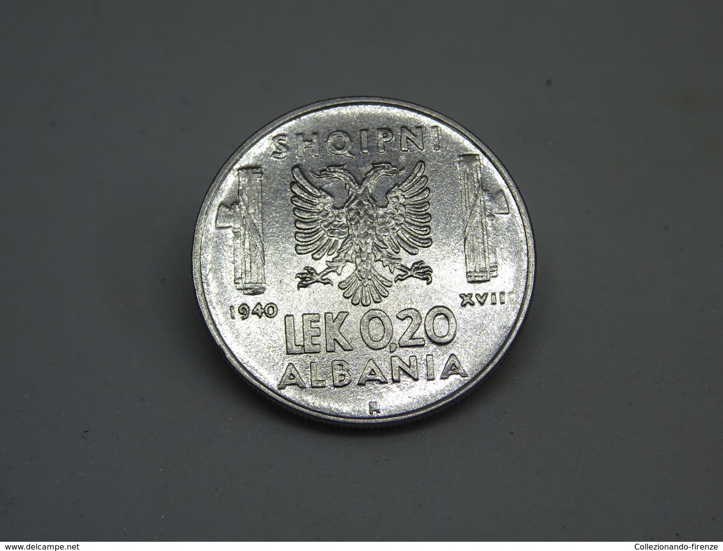 Moneta Albania 0.20 Lek 1940 Shqipni - Albania