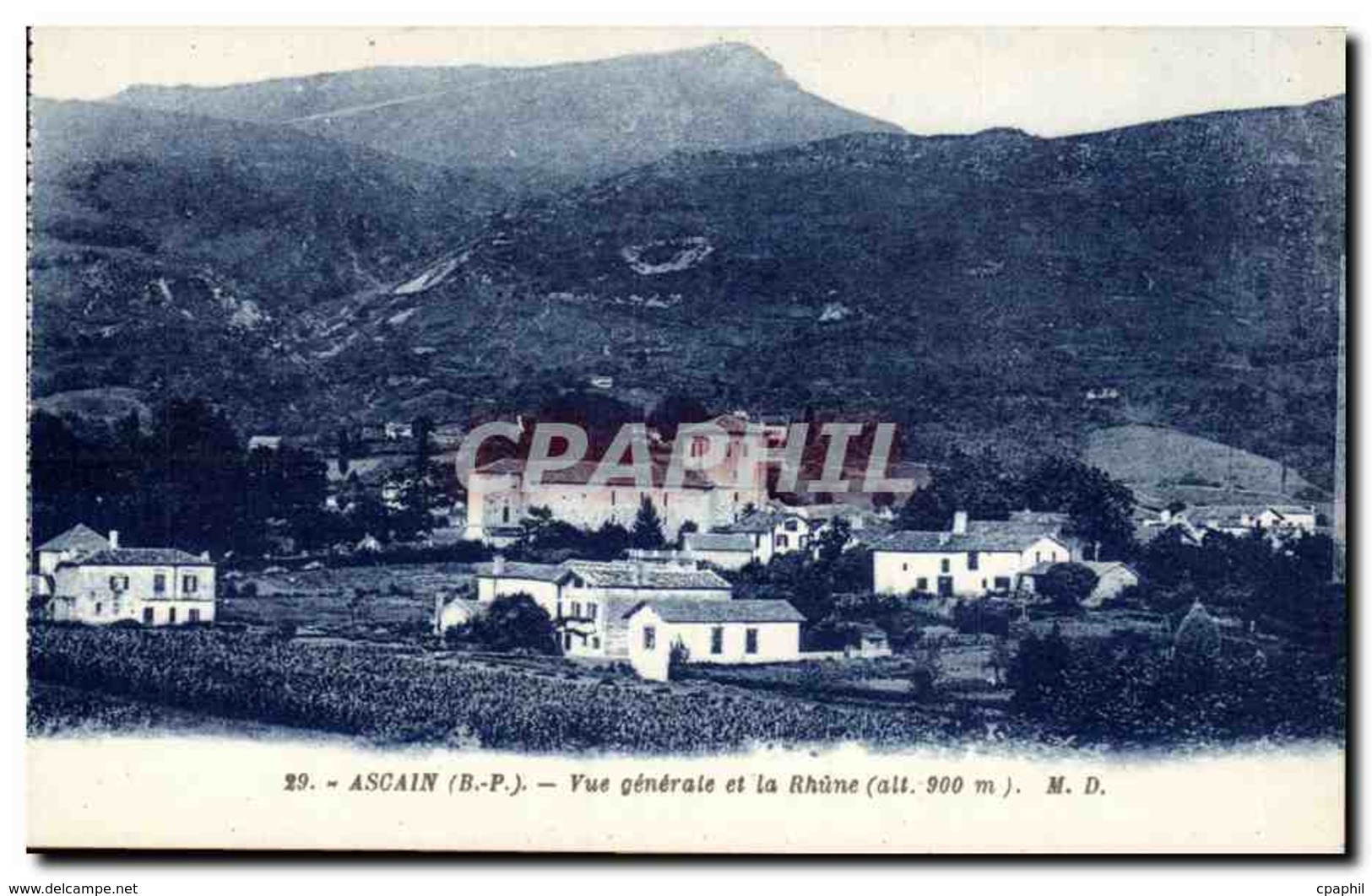 Ascain - Vue Generale Et Le Rhone - CPA - Autres & Non Classés