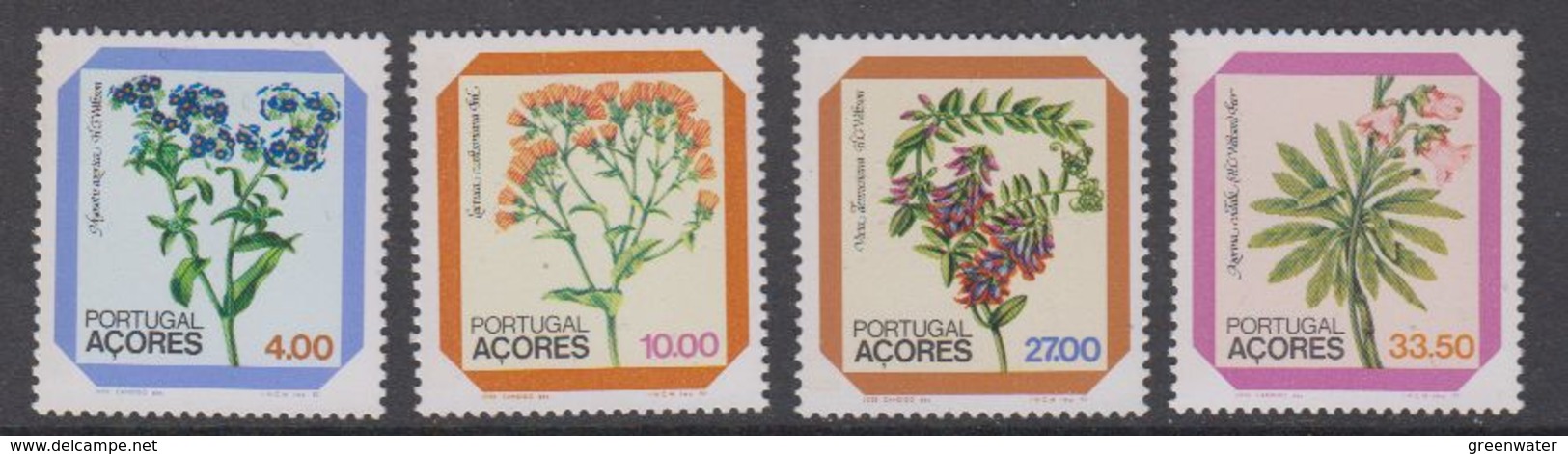 Azores 1982 Flowers 4v ** Mnh (44328) - Azoren
