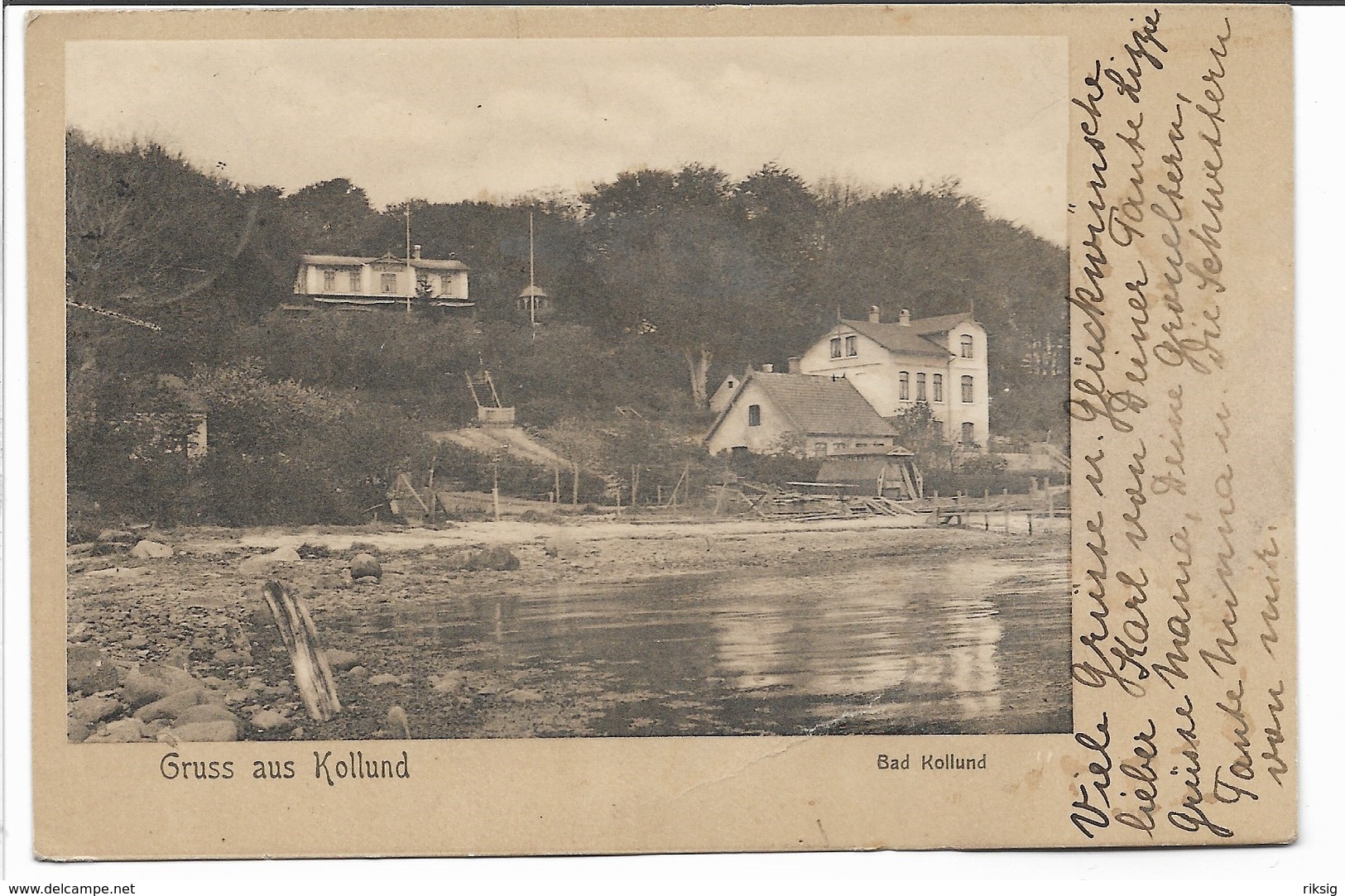 Gruss Aus Kollund. Bad Kollund. . Germany - Denmark.  Used 1903.  S-4755 - Nordschleswig