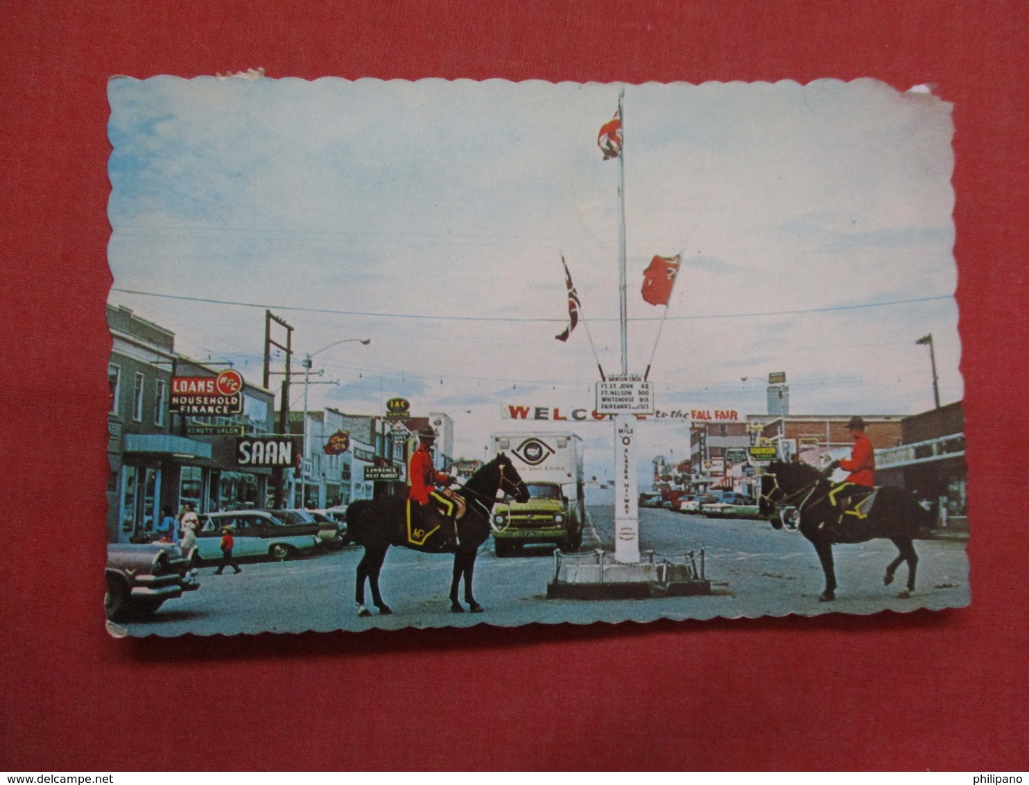 British Columbia  Dawson Creek-- Main Street-- As Is Paper Peel On Back Side    Ref    3568 - Other & Unclassified