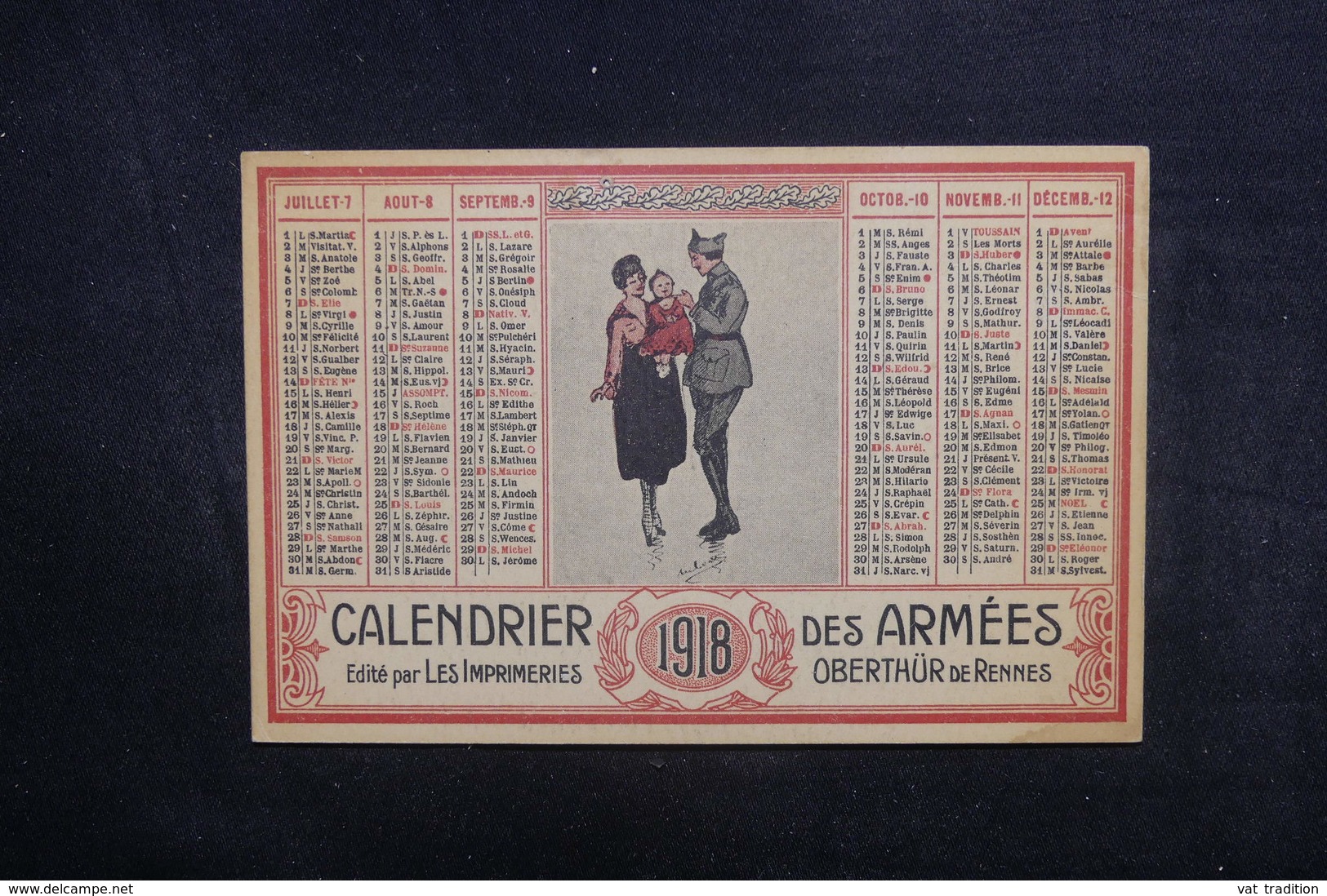 CALENDRIERS - Calendrier En 1918 Des Armées - L 40306 - Petit Format : 1901-20