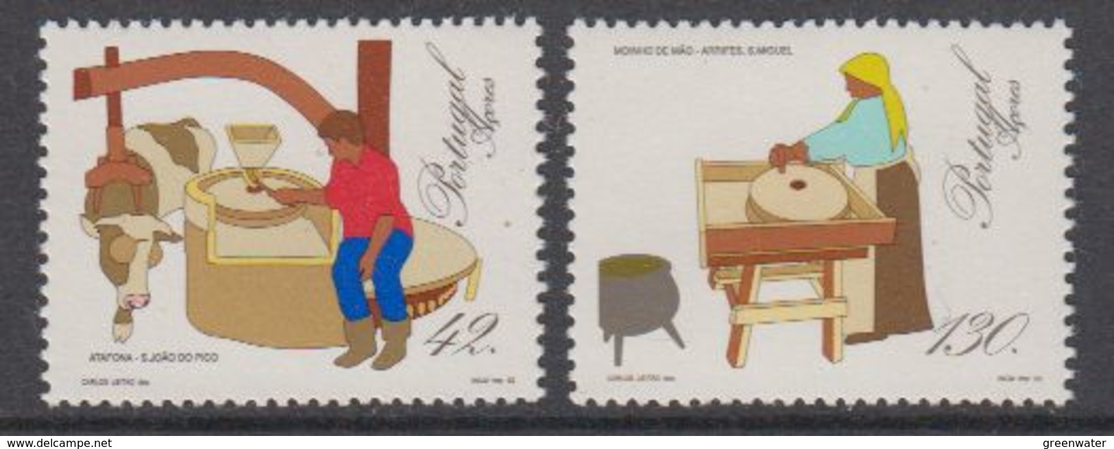 Azores 1993 Flour Milling 2v ** Mnh (44330) - Azores