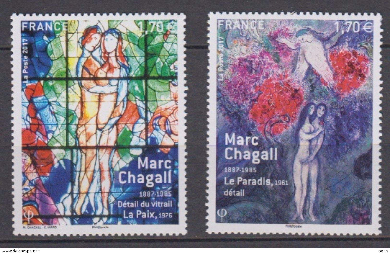 2017-N°5116/5117** M.CHAGALL - Neufs