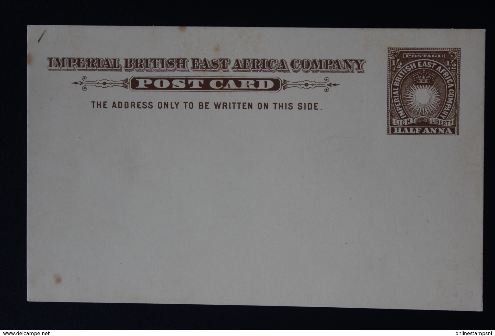 BRITISH EAST AFRICA: POSTCARD HG P1 UNUSED - Africa Orientale Britannica