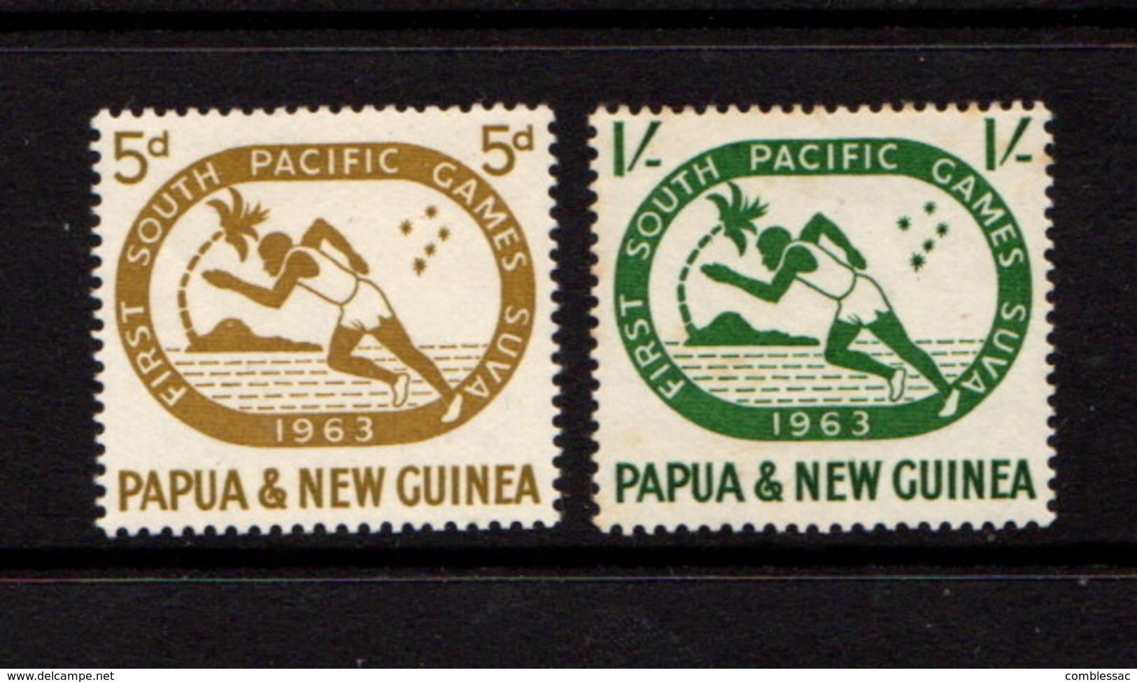 PAPUA  NEW  GUINEA    1963    1st  South  Pacific  Games    Set  Of  2        MNH - Papua New Guinea