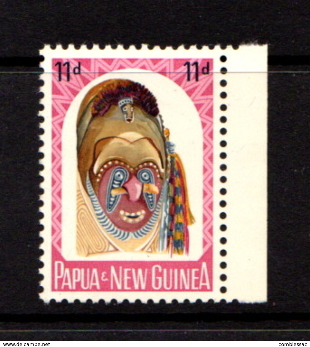 PAPUA  NEW  GUINEA    1964    Native  Artefacts    11d  Watam  Head        MH - Papua New Guinea