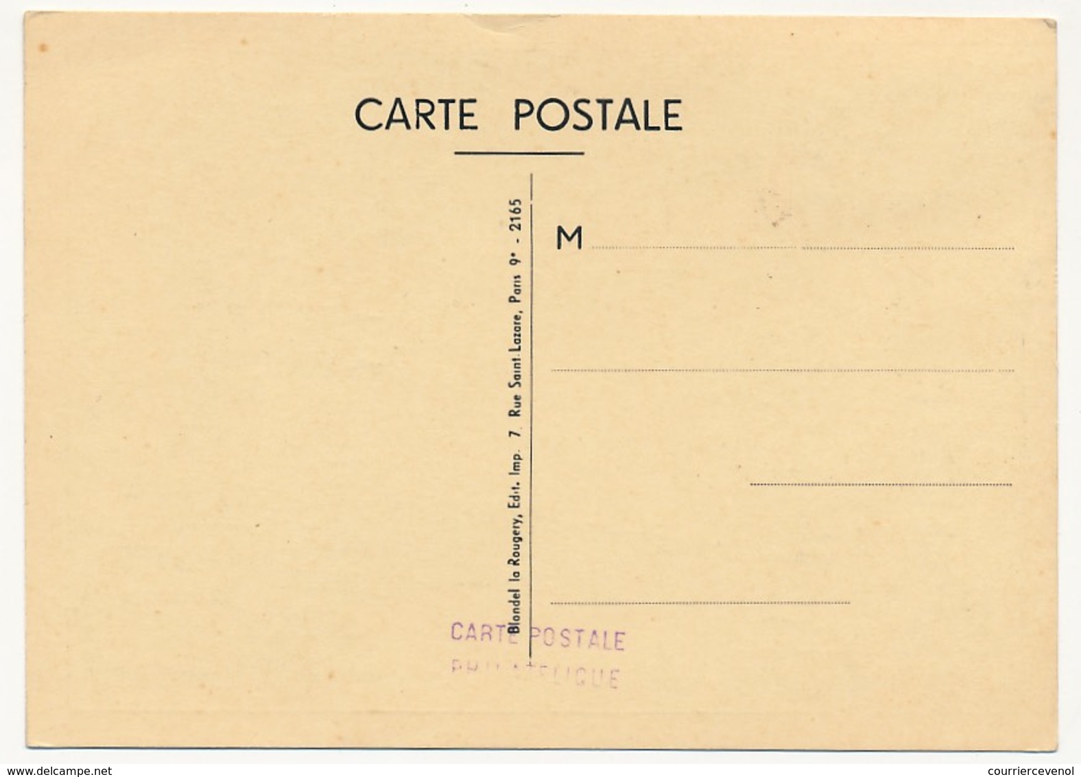 FRANCE => Carte Locale "Journée Du Timbre" 1962 - Messager Royal - CAEN - Tag Der Briefmarke