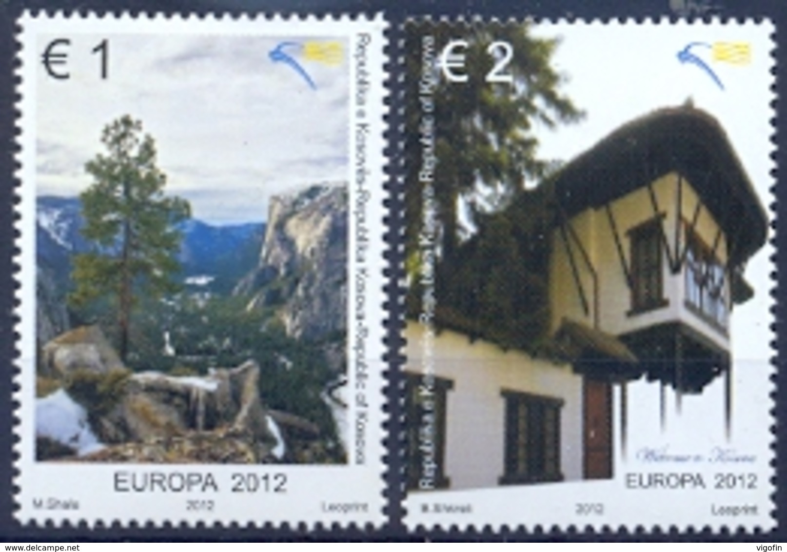 KOS 2012-220-1 EUROPA CEPT, KOSOVO, 1 X 2v, MNH - Kosovo