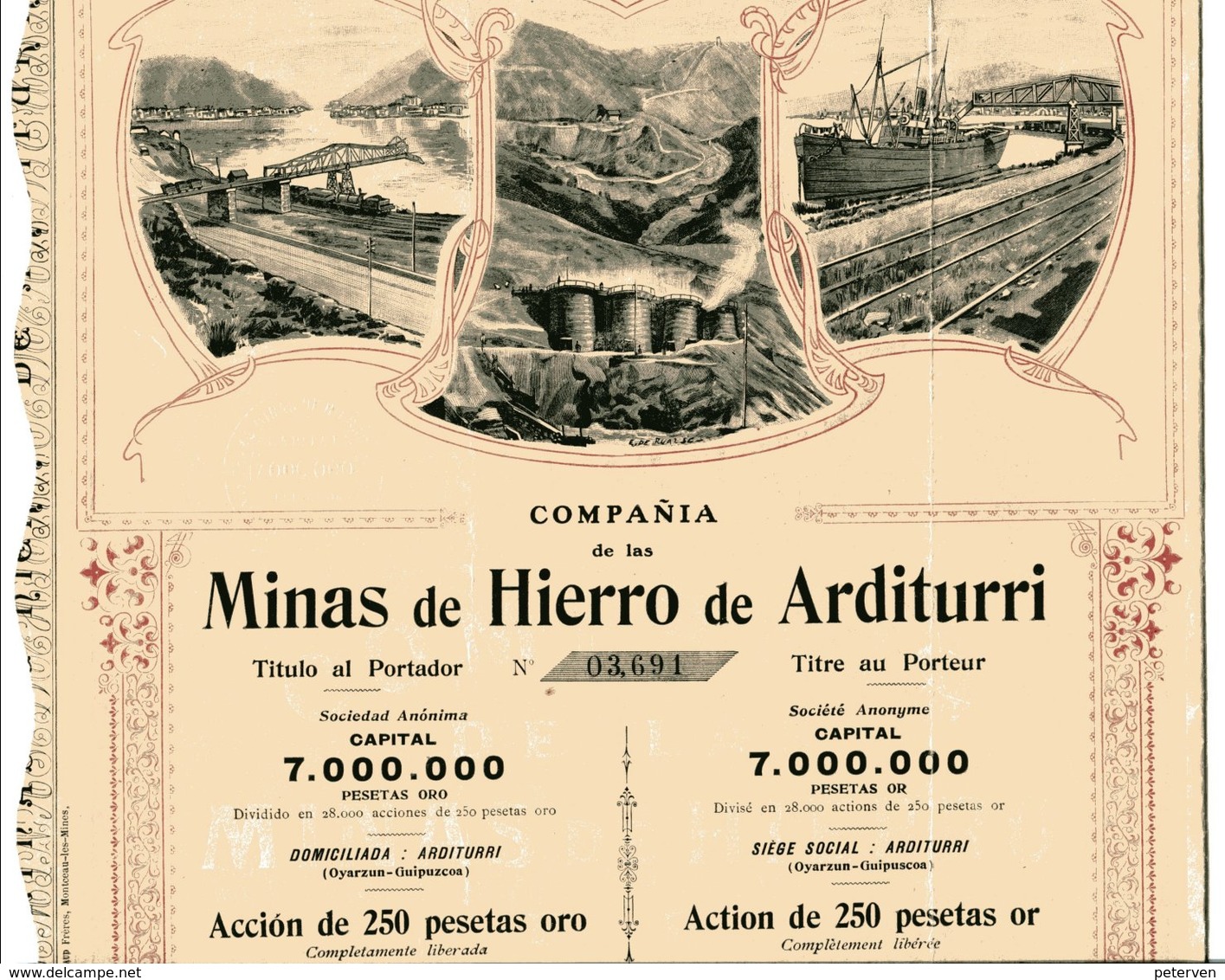 MINAS De HIERRO De ARDITURRI - Mines