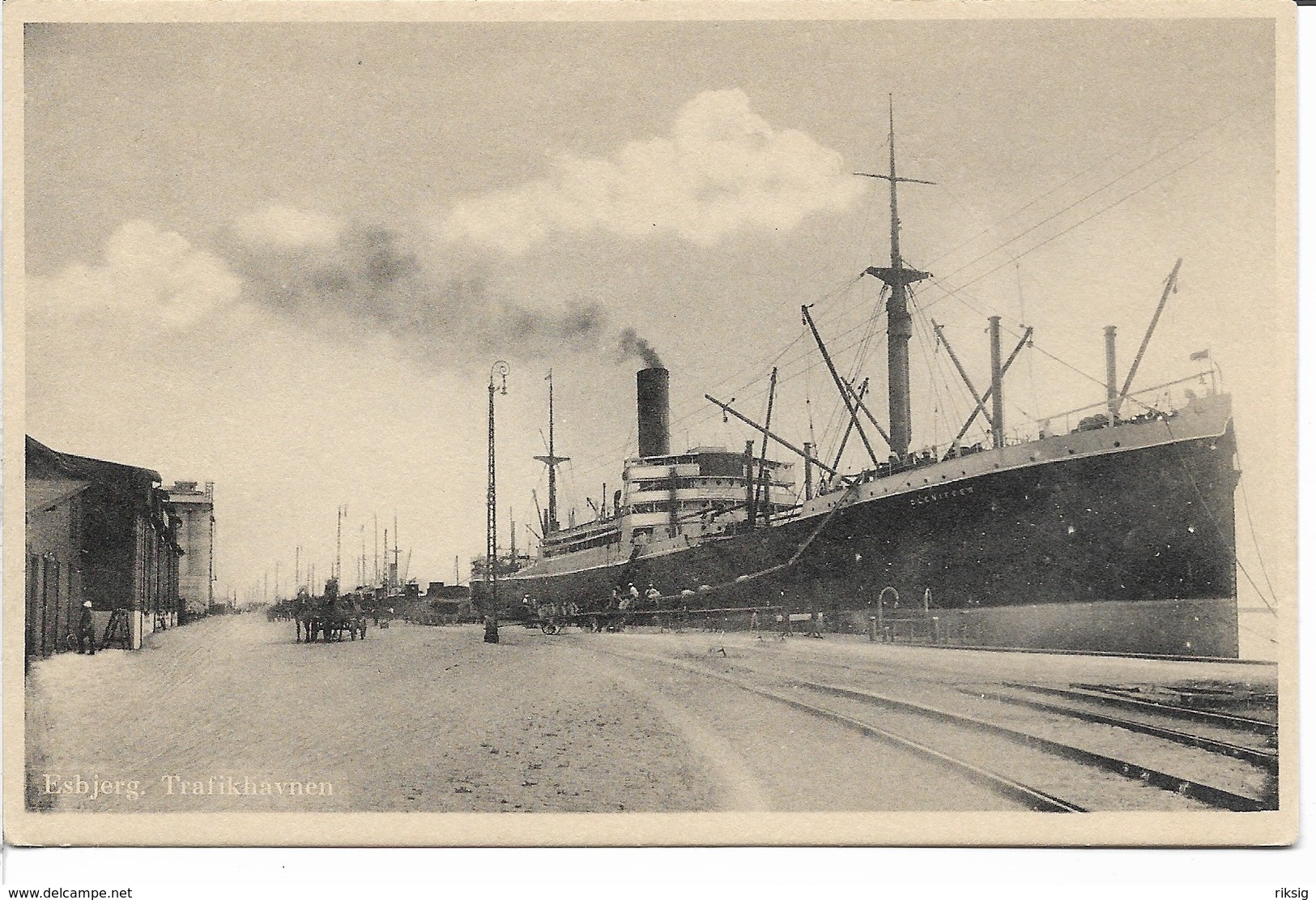 Old Cargo Ship In Port. Esbjerg Denmark. S-4757 - Cargos