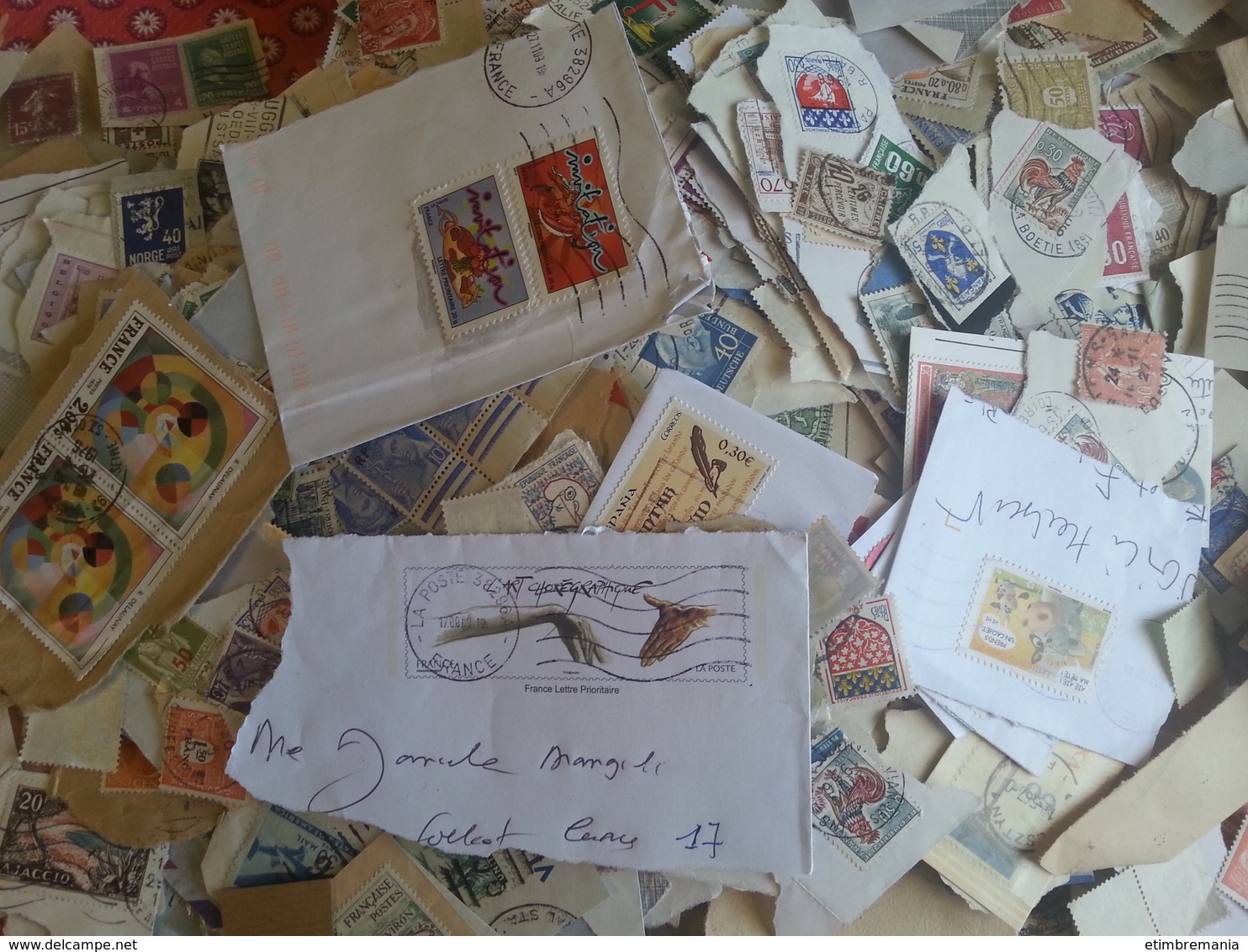 LOT N° E763  VRAC Du Monde , Sur Fragments - Lots & Kiloware (mixtures) - Max. 999 Stamps