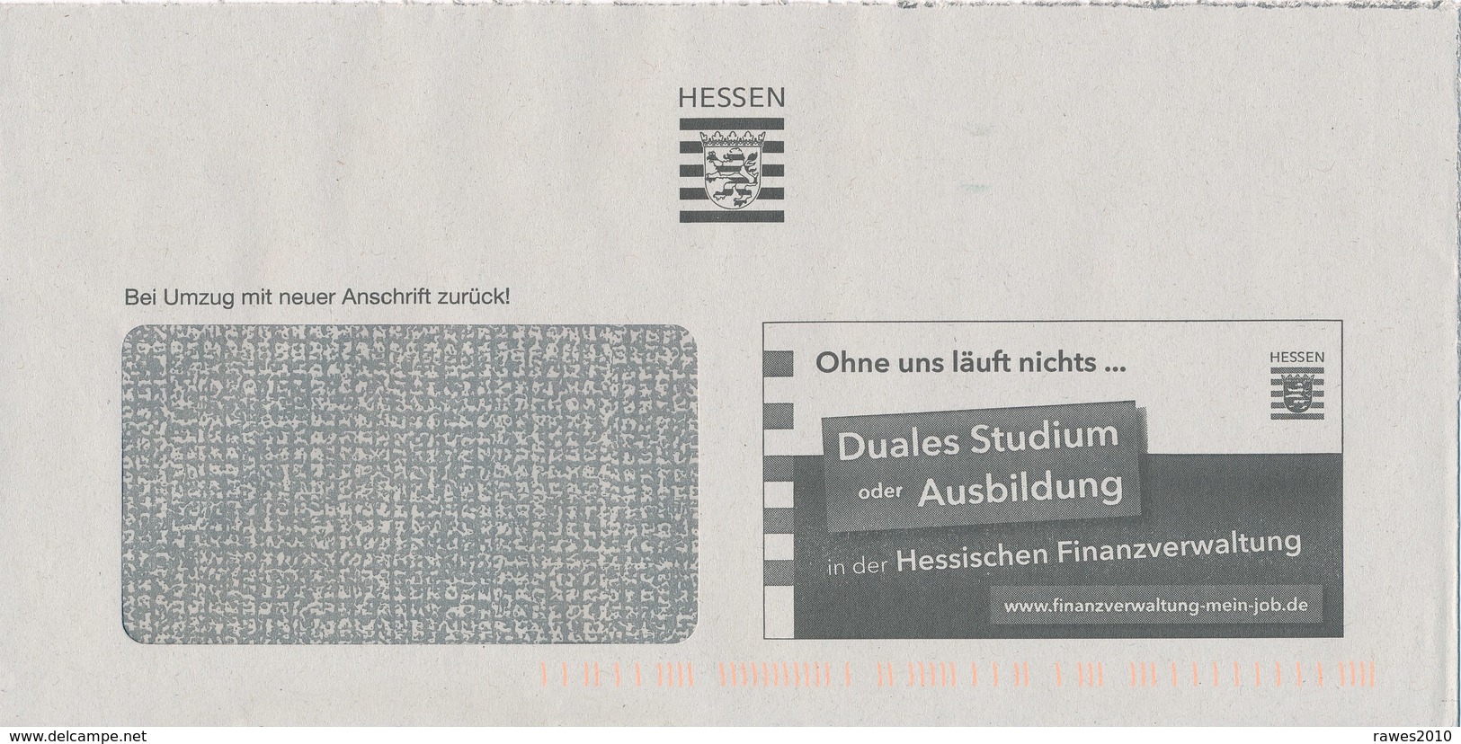 BRD Wiesbaden Hessische Finanzverwaltung Wappen Hessen Löwe Duales Studium Oder Ausbildung - Briefe U. Dokumente