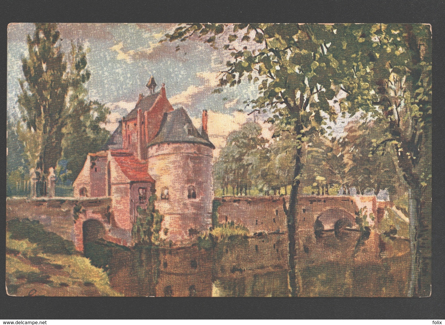 Brugge - Porte Maréchale - Schilderij G. Tilburn - Brugge