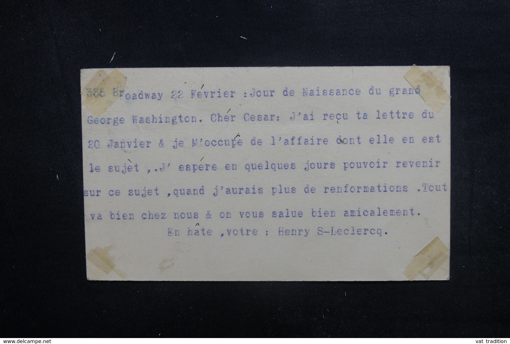 ETATS UNIS - Entier Postal + Complément De New York Pour La France En 1894 - L 40348 - ...-1900