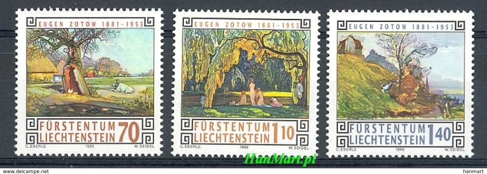 Liechtenstein 1996 Mi 1138-1140 MNH ( ZE1 LCH1138-1140 ) - Other & Unclassified