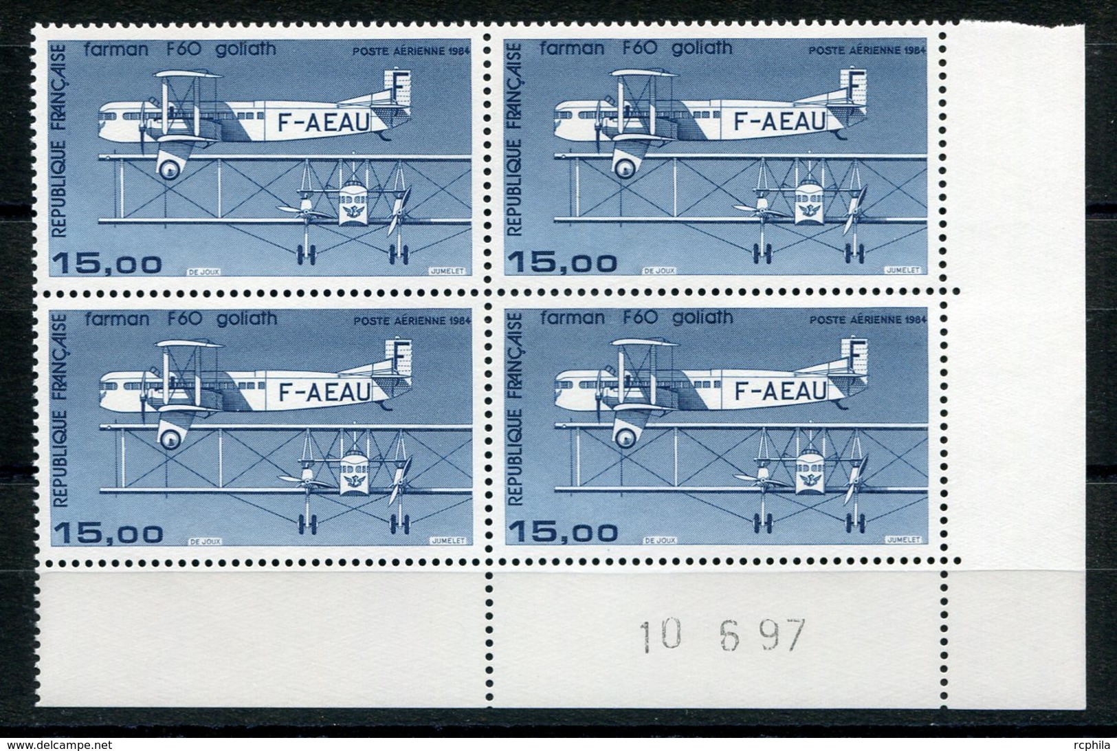 RC 13144 FRANCE PA N° 57b - 15F FARMAN IMPRESSION FINE COIN DATÉ 1997 COTE 50€ NEUF ** TB - 1960-.... Neufs