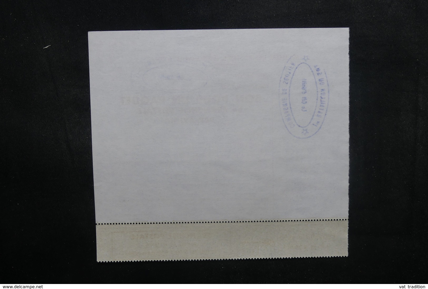 FRANCE - Bon Pour Un Paquet En Franchise Postale Du 1er Bataillon Du SMA - L 40375 - 1961-....