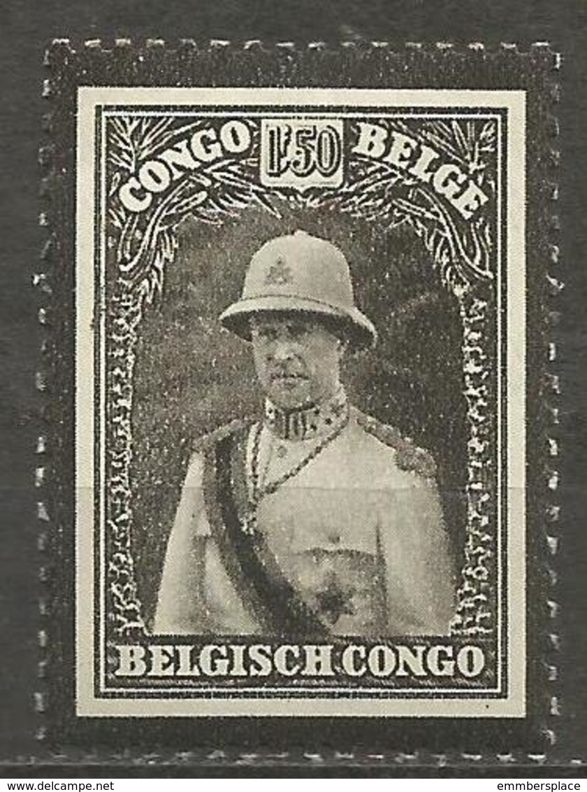 Belgian Congo - 1934 King Albert Memorial MH *    Sc 156 - Unused Stamps