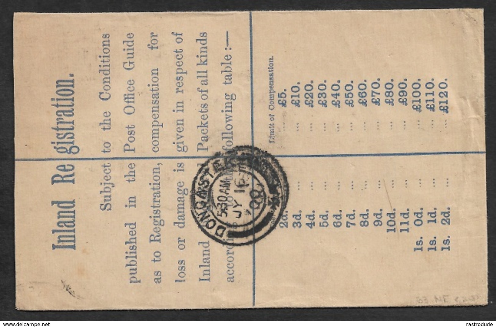 1900 - BOER WAR - Registered GB 2d Stationery A.P.O 43 With ORANGE FREE STATE. Army Post Office - Estado Libre De Orange (1868-1909)