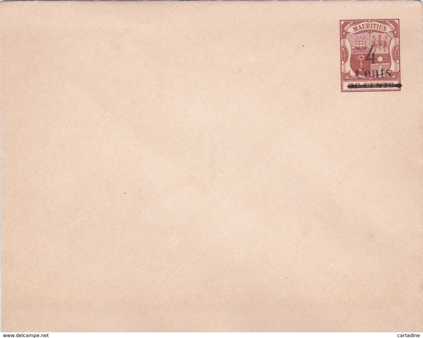 Entier  Postal Stationery - Mauritius / Ile Maurice - Surchargé - Enveloppe/lettre - Maurice (...-1967)