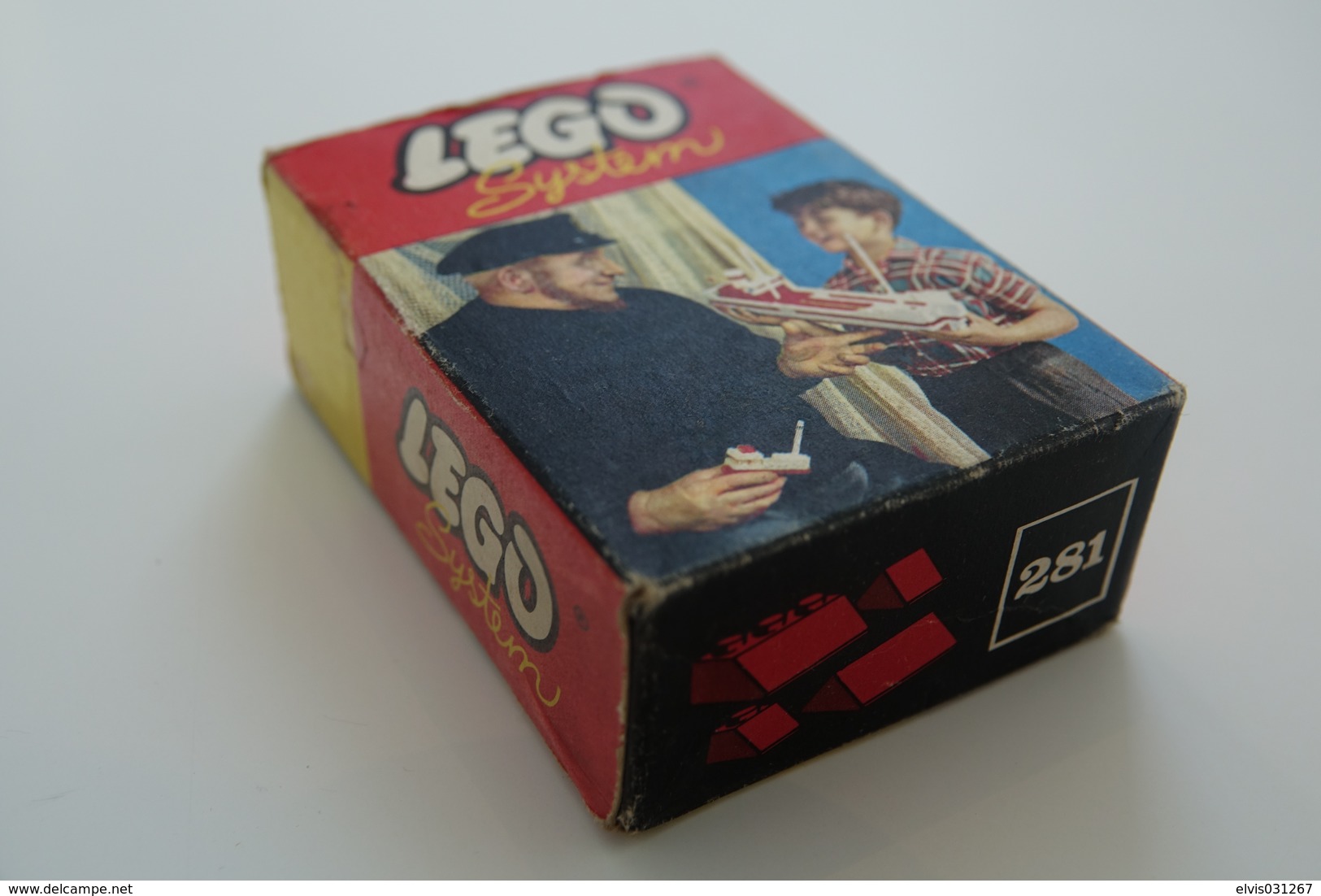 LEGO - 281 1x2 And 3x2 Sloping Bricks Red NEW OLD STOCK MINT CONDITION - Colector Item - Original Lego 1959 - Vintage - Kataloge