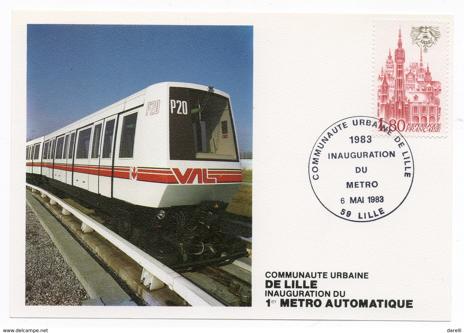 59 LILLE Inauguration Du Métro Communauté Urbaine De Lille 1983 - 6/05/83 - Trains