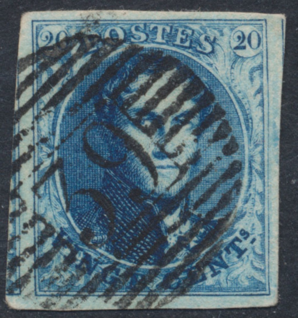 Médaillon - 20ctm Bleu Bien Margé Obl P39 "Fleurus". à Examiner TB - 1849-1865 Médaillons (Autres)