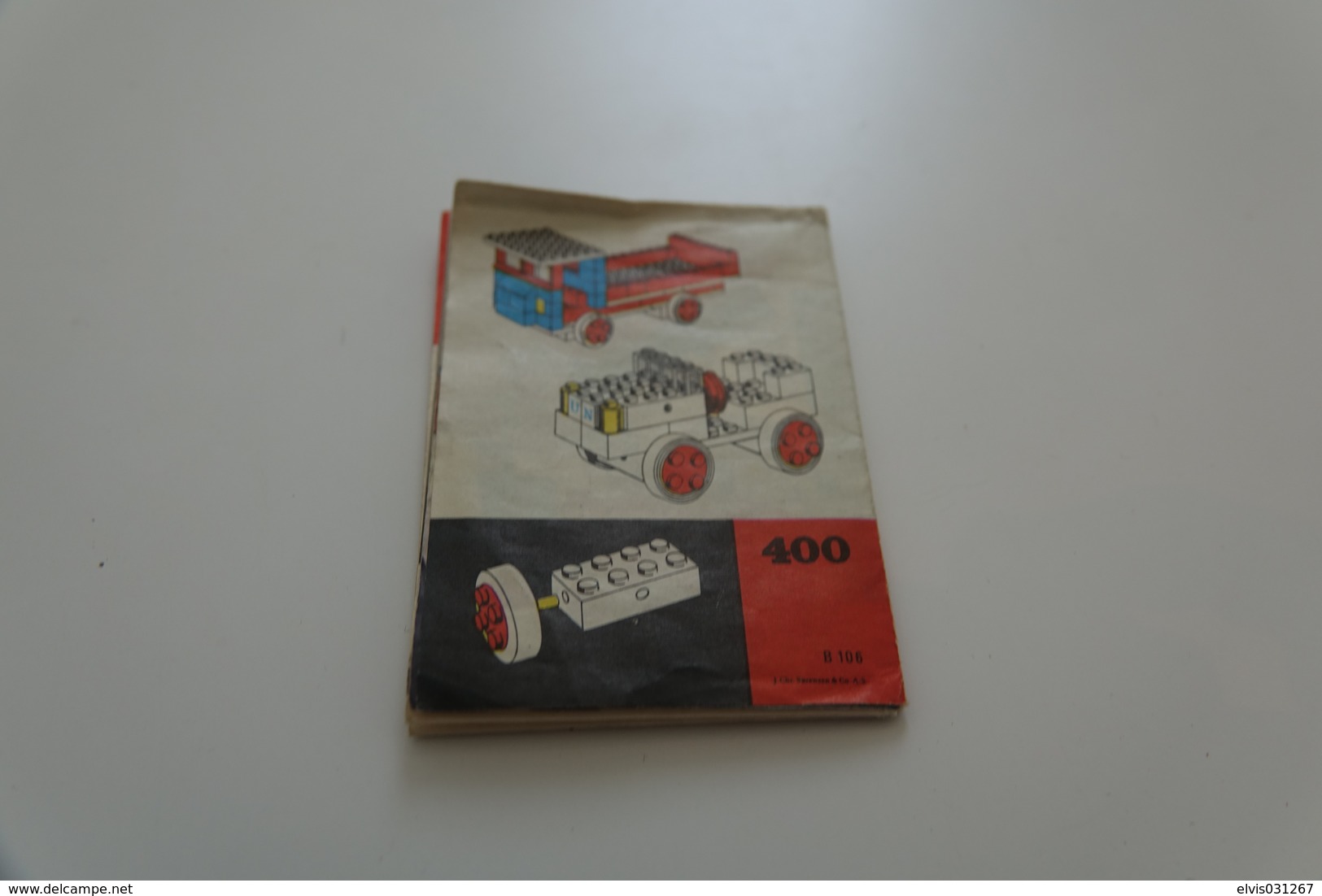 LEGO - 400 Small Wheels With Axles (System) - Colector Item - Original Lego 1963 - Vintage - Catalogi