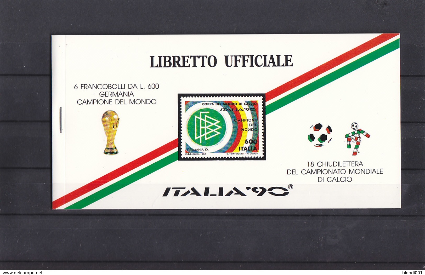 Soccer World Cup 1990 - Football - ITALY - Stamp Booklet MNH - 1990 – Italie