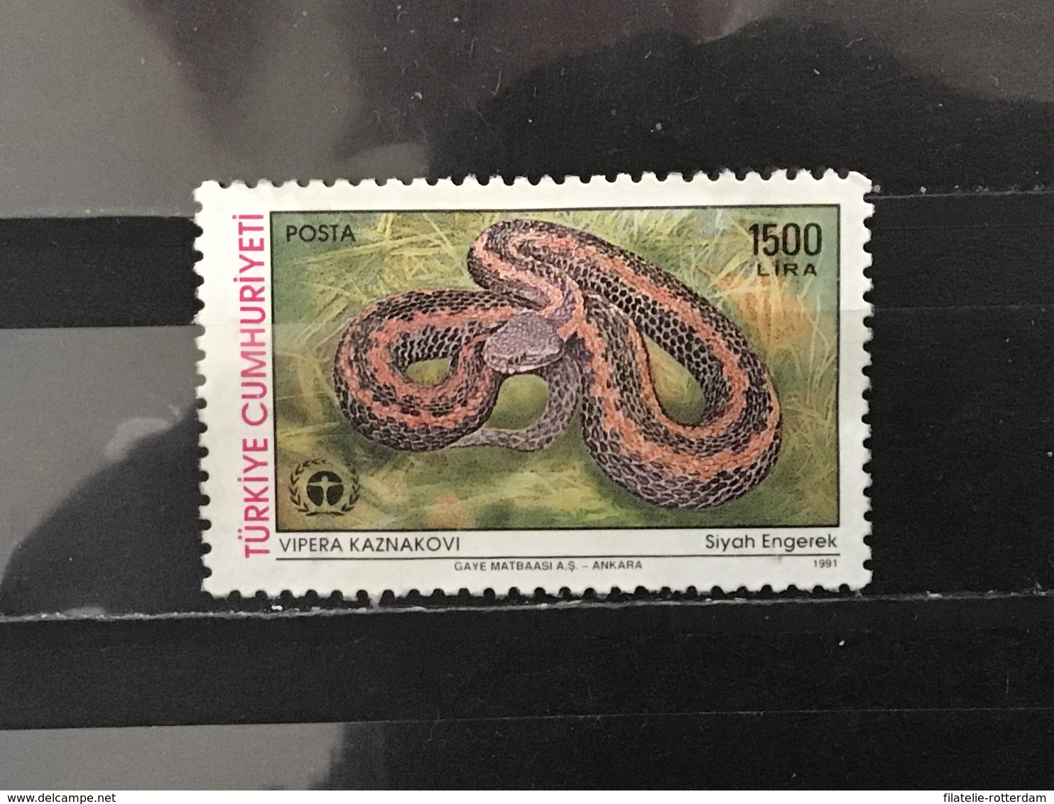 Turkije / Turkey - Slangen (1500) 1991 - Gebruikt