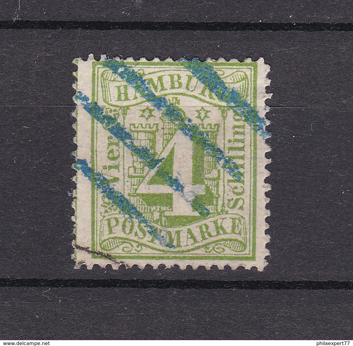 Hamburg - 1864 - Michel Nr. 16 - Vierstrichstempel - 30 Euro - Hamburg