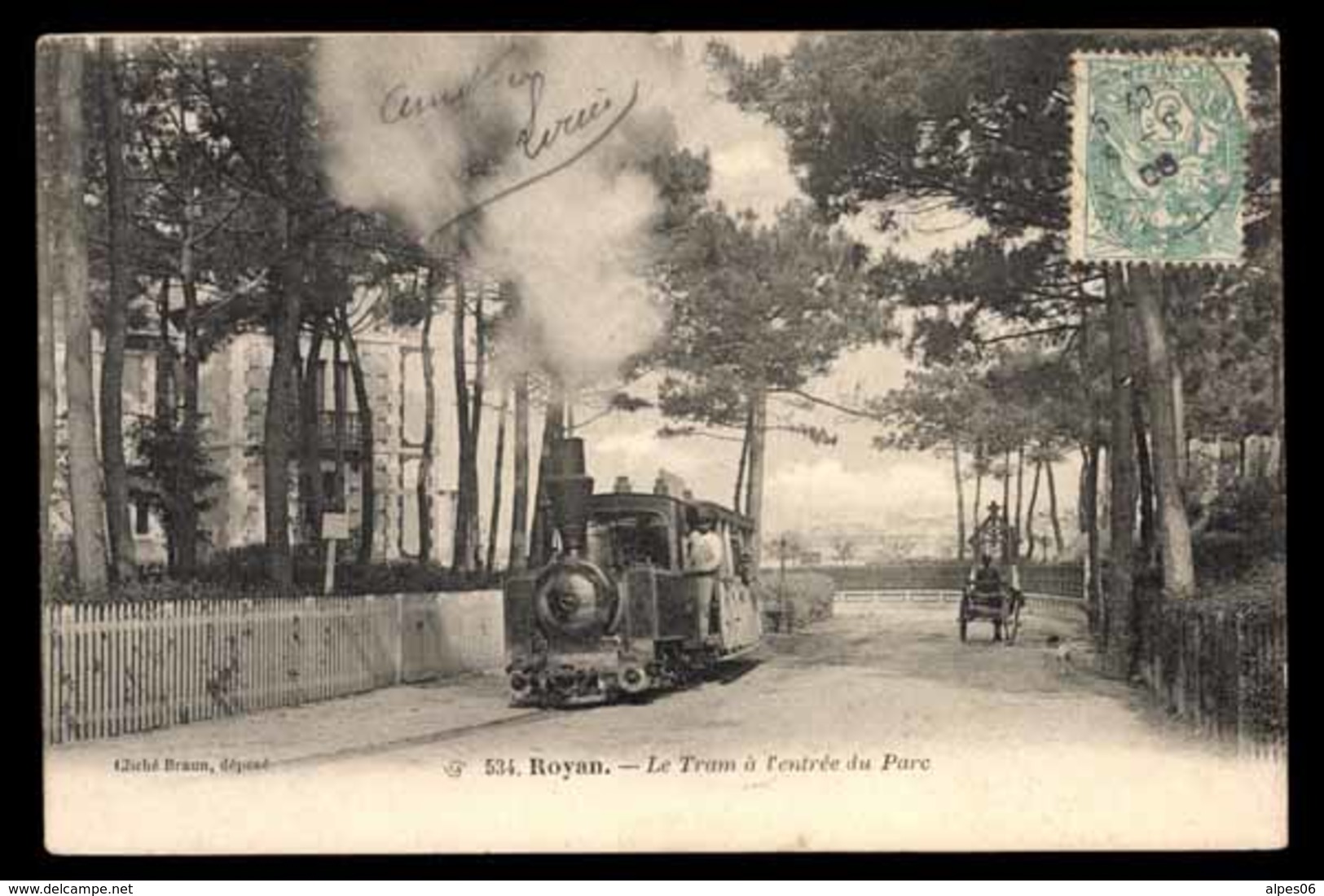 FRANCE, Royan, Tramway à Vapeur A L'entree Du Parc (17) - Royan