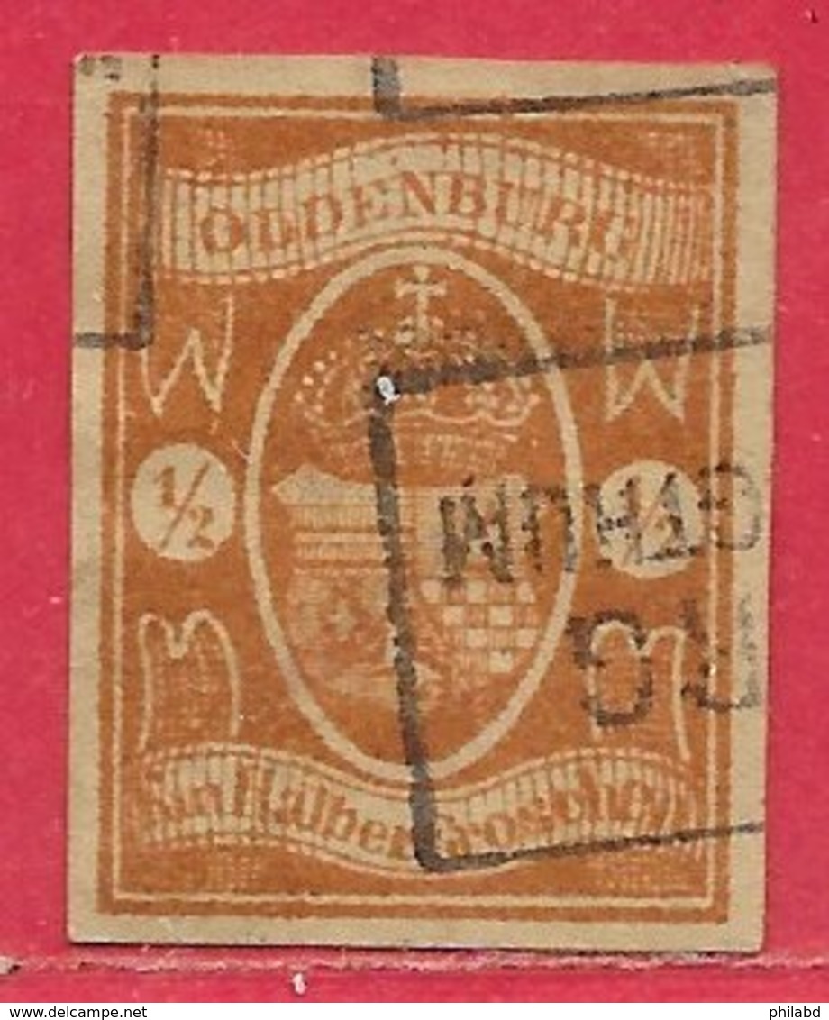 Oldenbourg N°11 0,5g Brun-rouge 1860 (faux) O - Oldenburg