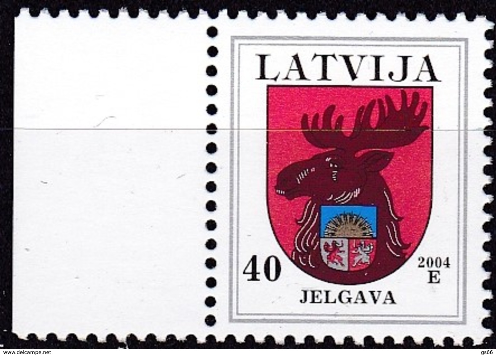 Lettland, 2004, 498 C II, Freimarken: Wappen. Jelgava (Mitau), MNH ** - Letland