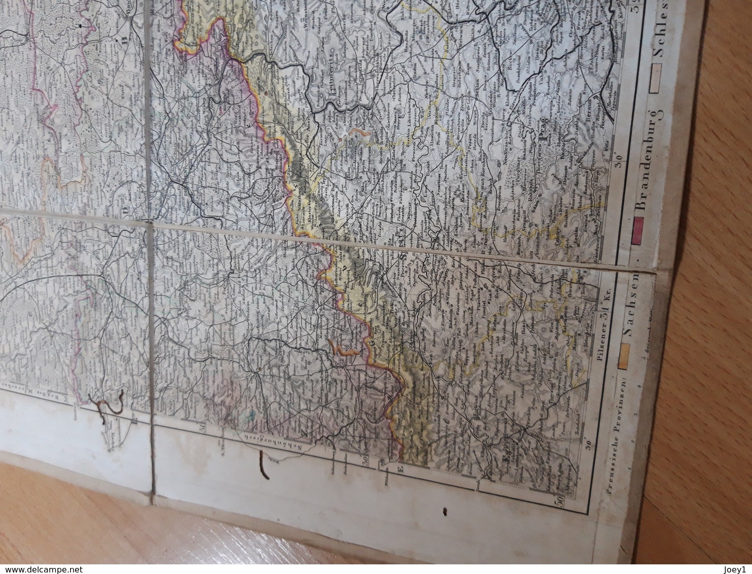 Carte Andriveau Goujon ,Allemagne,La Bohème, Appartenant Au Capitaine Dreyssé,ordonnance De L Empereur Napoleon 3...1869 - Geographical Maps