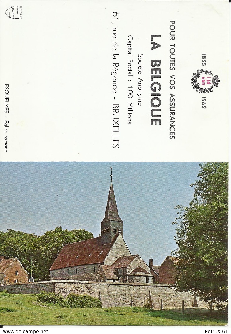 Calendrier De Poche Publicitaire Assurances "La Belgique" - Image Esquelmes 1969 - Petit Format : 1961-70
