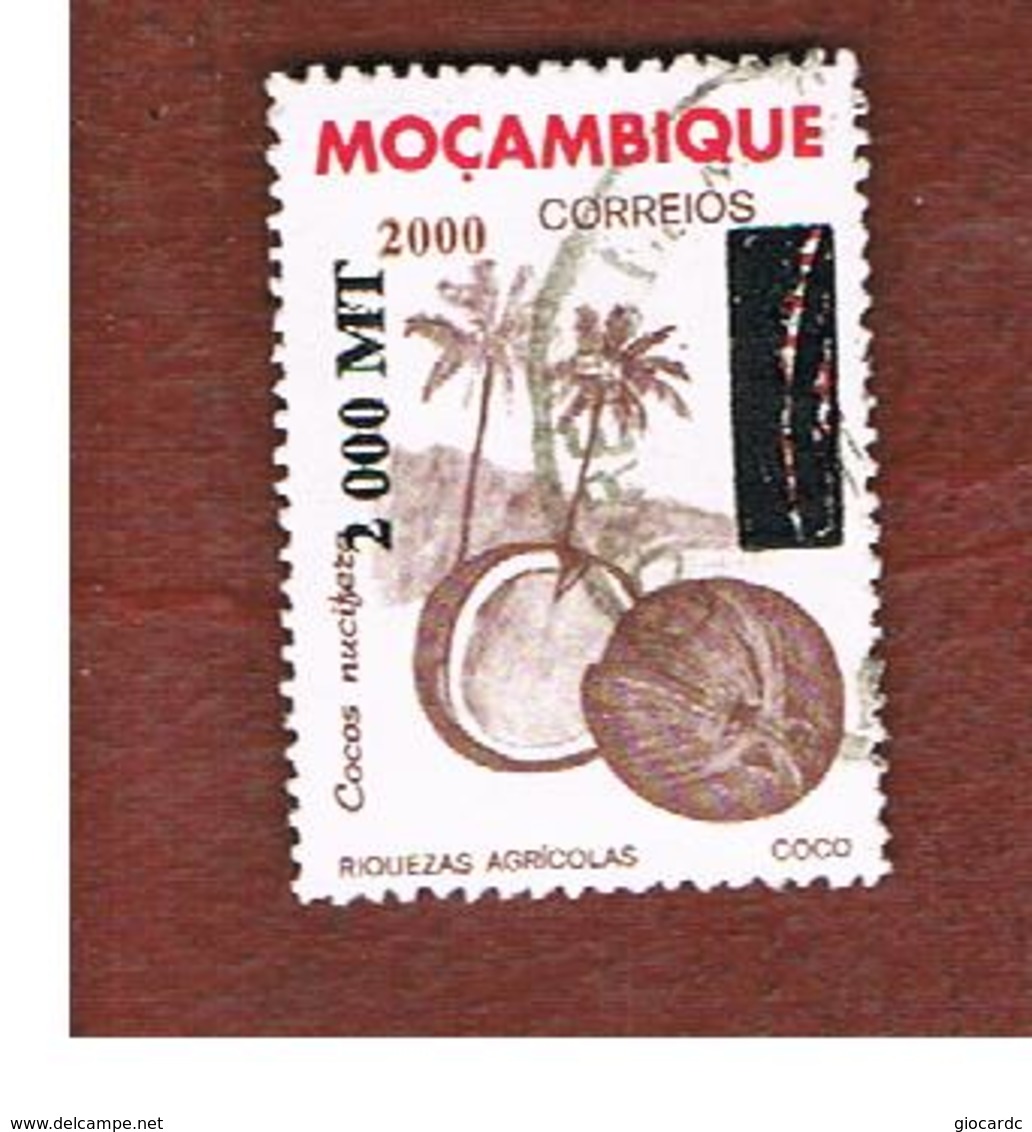 MOZAMBICO (MOZAMBIQUE)   - MI 1554 -  2000 COCONUT (OVERPRINTED)   -  USED - Mozambico