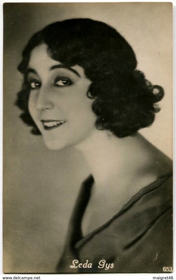 CARTOLINA ATTRICE LEDA GYS ACTRESS - Attori