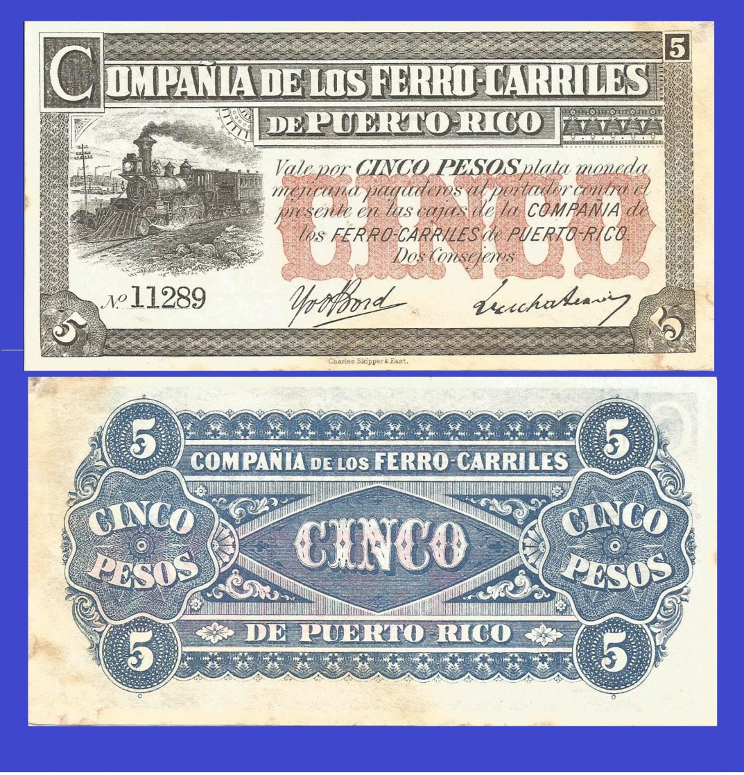 Puerto Rico 5 Pesos 1880 - Puerto Rico