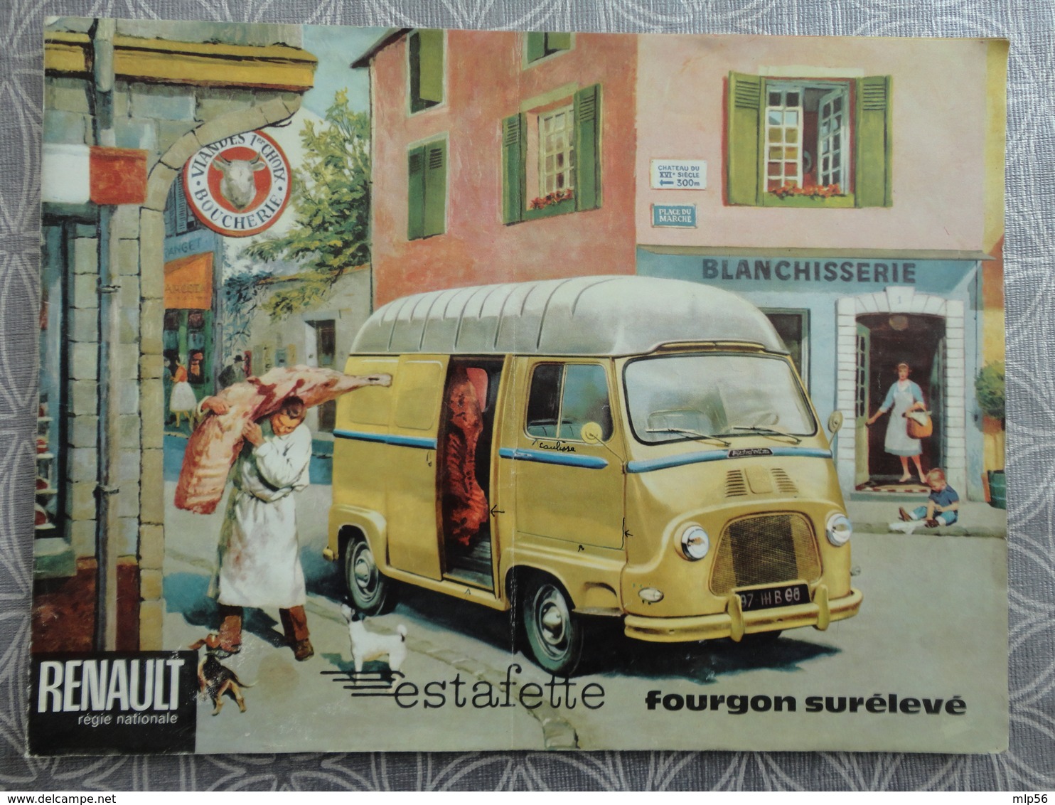 RENAULT ESTAFETTE FOURGON SURELEVE   PUBLICITE PROSPECTUS  16 PAGES  31 X 22.5CM - Camiones