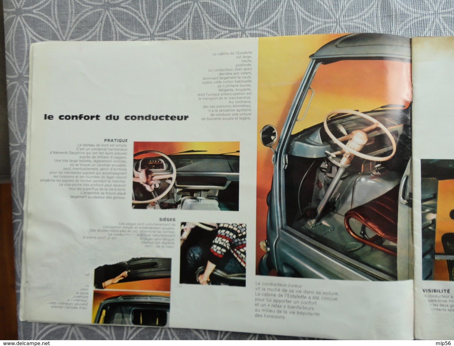 RENAULT ESTAFETTE FOURGON SURELEVE   PUBLICITE PROSPECTUS  16 PAGES  31 X 22.5CM - Camiones