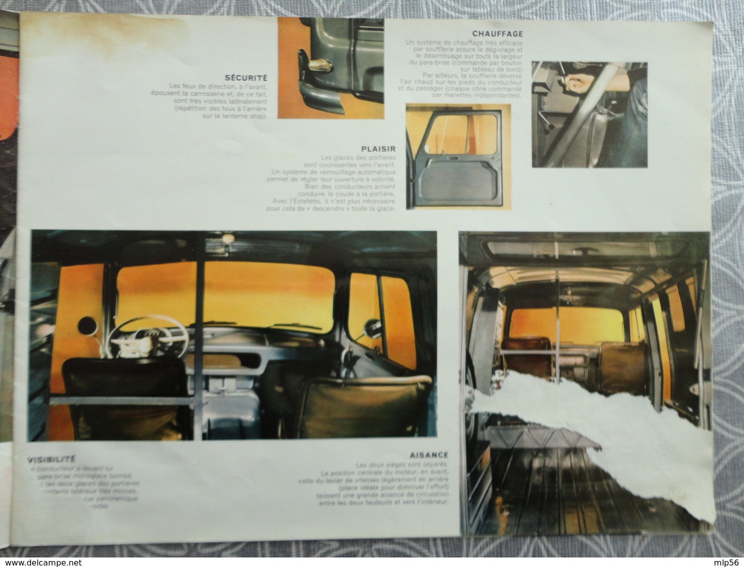 RENAULT ESTAFETTE FOURGON SURELEVE   PUBLICITE PROSPECTUS  16 PAGES  31 X 22.5CM - Camions